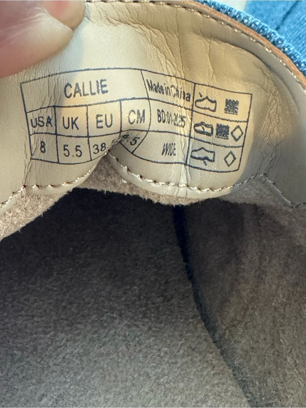 Vionic Callie Denim Lace-Up Sneakers Wide Women’s Size 8 Comfort Walking Shoes